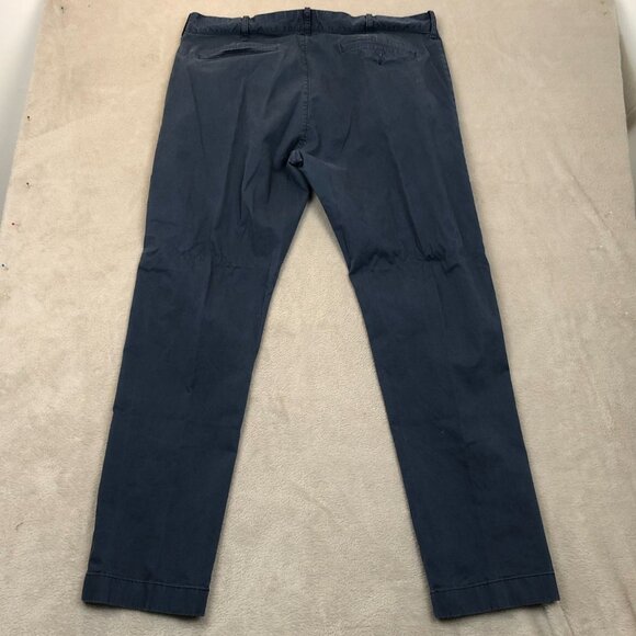 J.Crew Men's Driggs Pants Size 36x32 Flex Chino Classic Straight Flat Front Navy - Picture 12 of 12